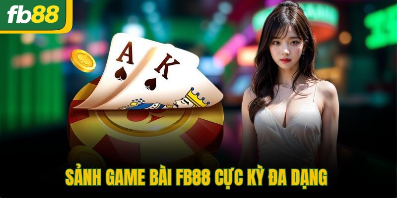 Sảnh game bài FB88 cực kỳ đa dạng